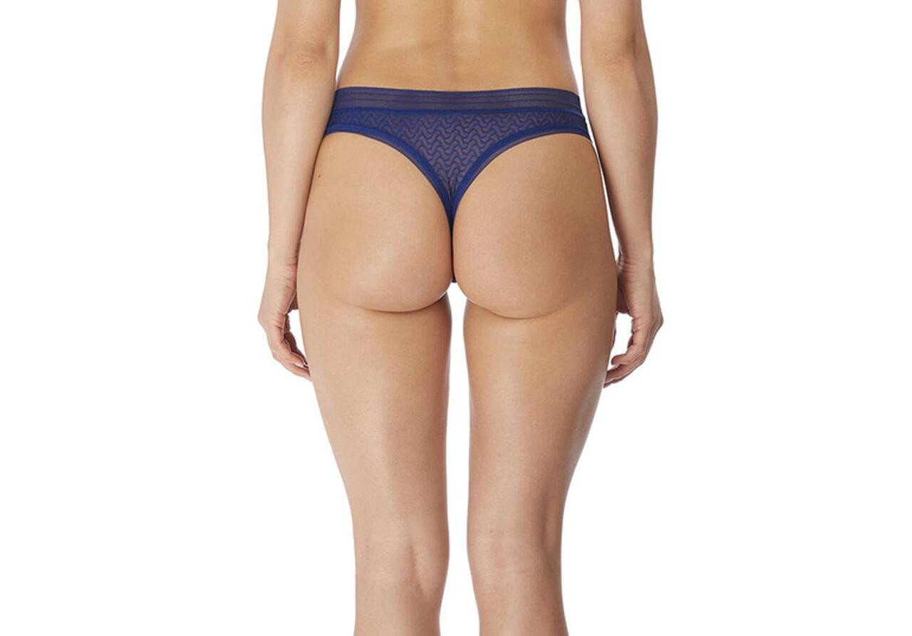 Wacoal Women’s Aphrodite Tanga Brief WE140007 Blue Depths Size XL