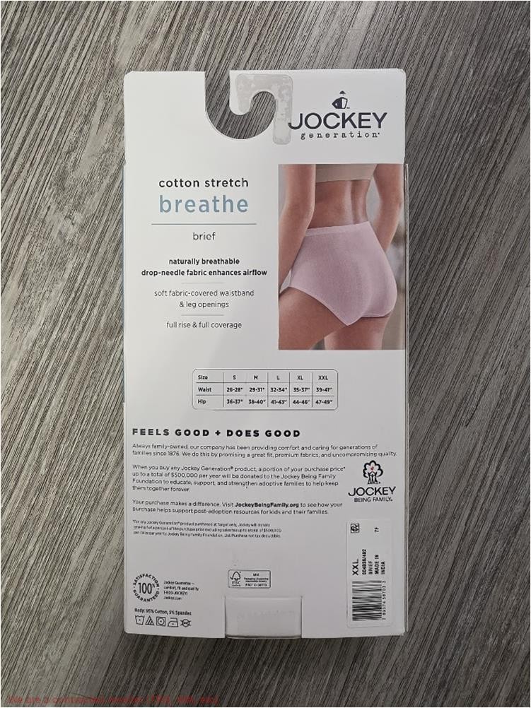 Jockey Generation Women’s 4pk Cotton Stretch Briefs – Blue XXL *SEE DEAL!!!*