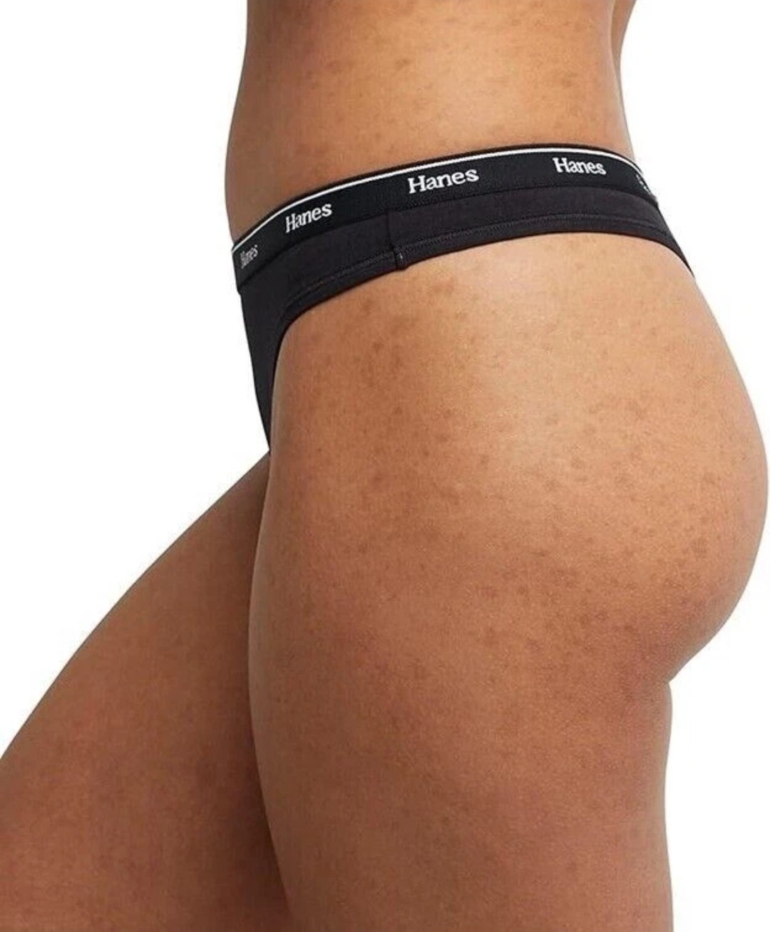 2XL/9 Hanes Originals Womens Thong Underwear Panty Breathable Stretch Cotton 6Pk