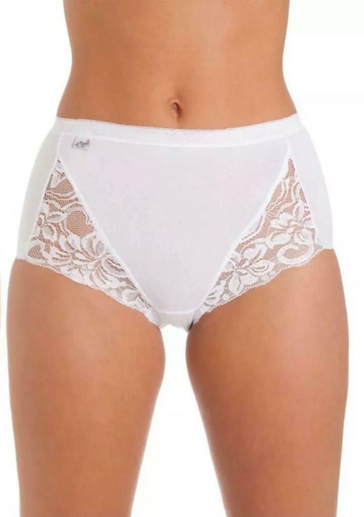 La Marquise Maxi Briefs Ladies Cotton Rich Full Cover Knickers Underwear 3 Pairs