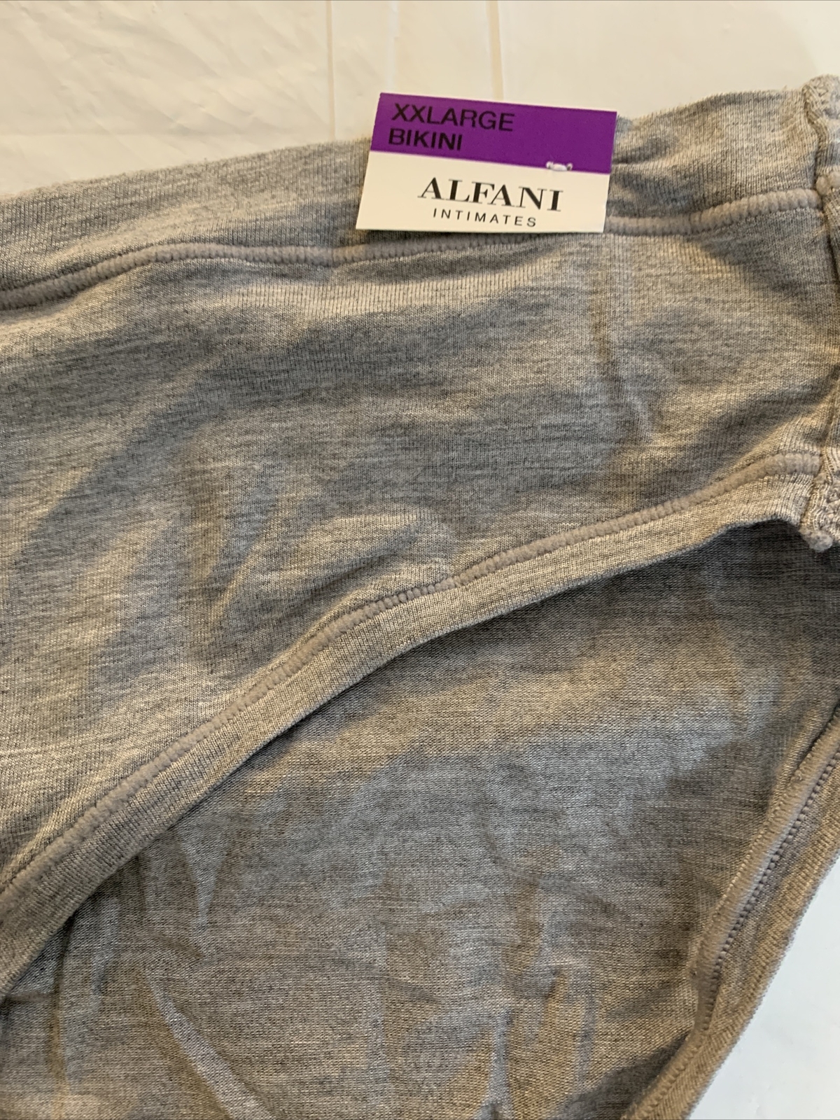 Alfani Ultra Soft Mix and Match Bikini Underwear Gray Size XXL New