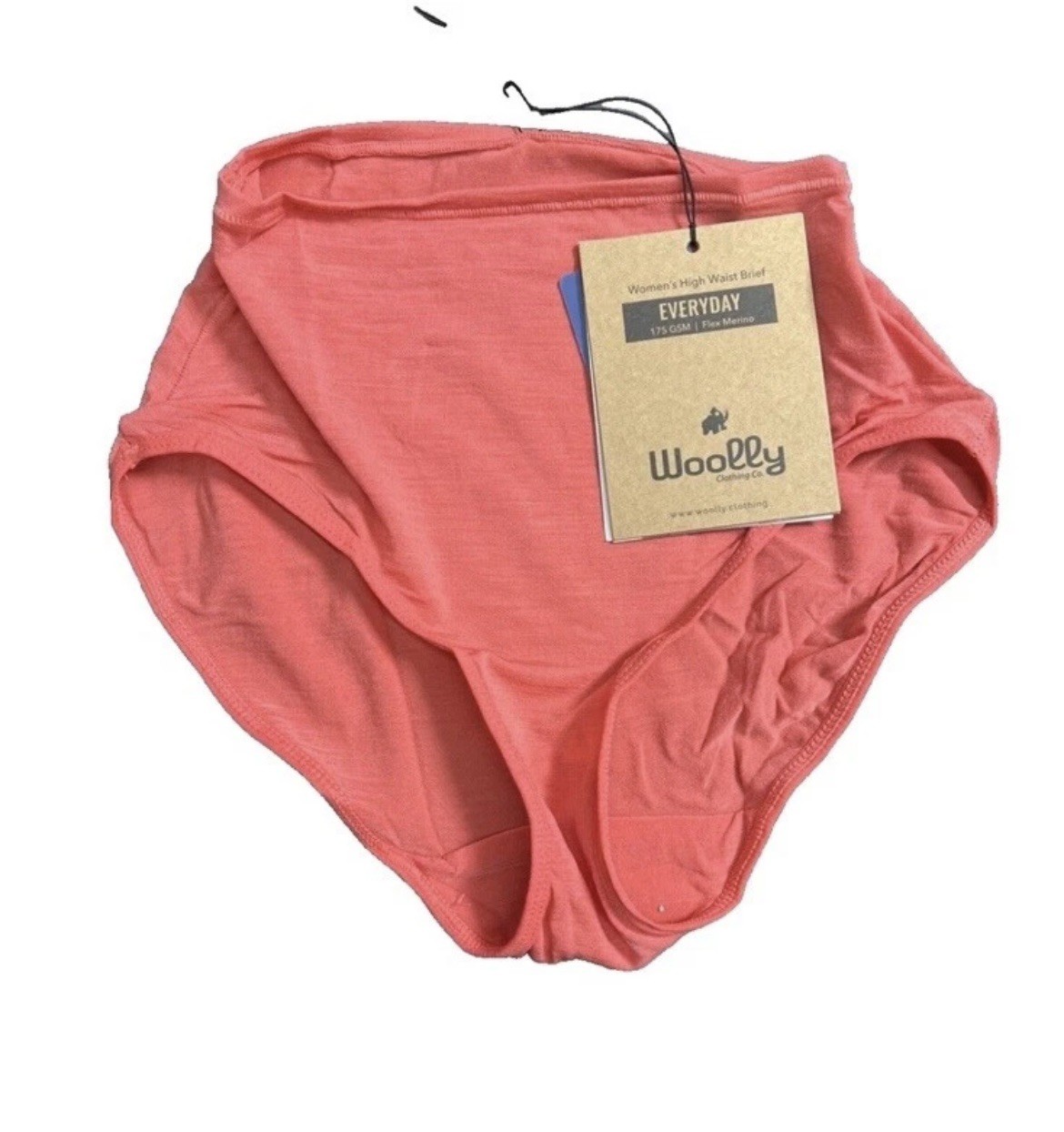 Woolly Women’s High Waisted Brief 2 Pack, 95% Merino, Rose Pink & Lilac, Small