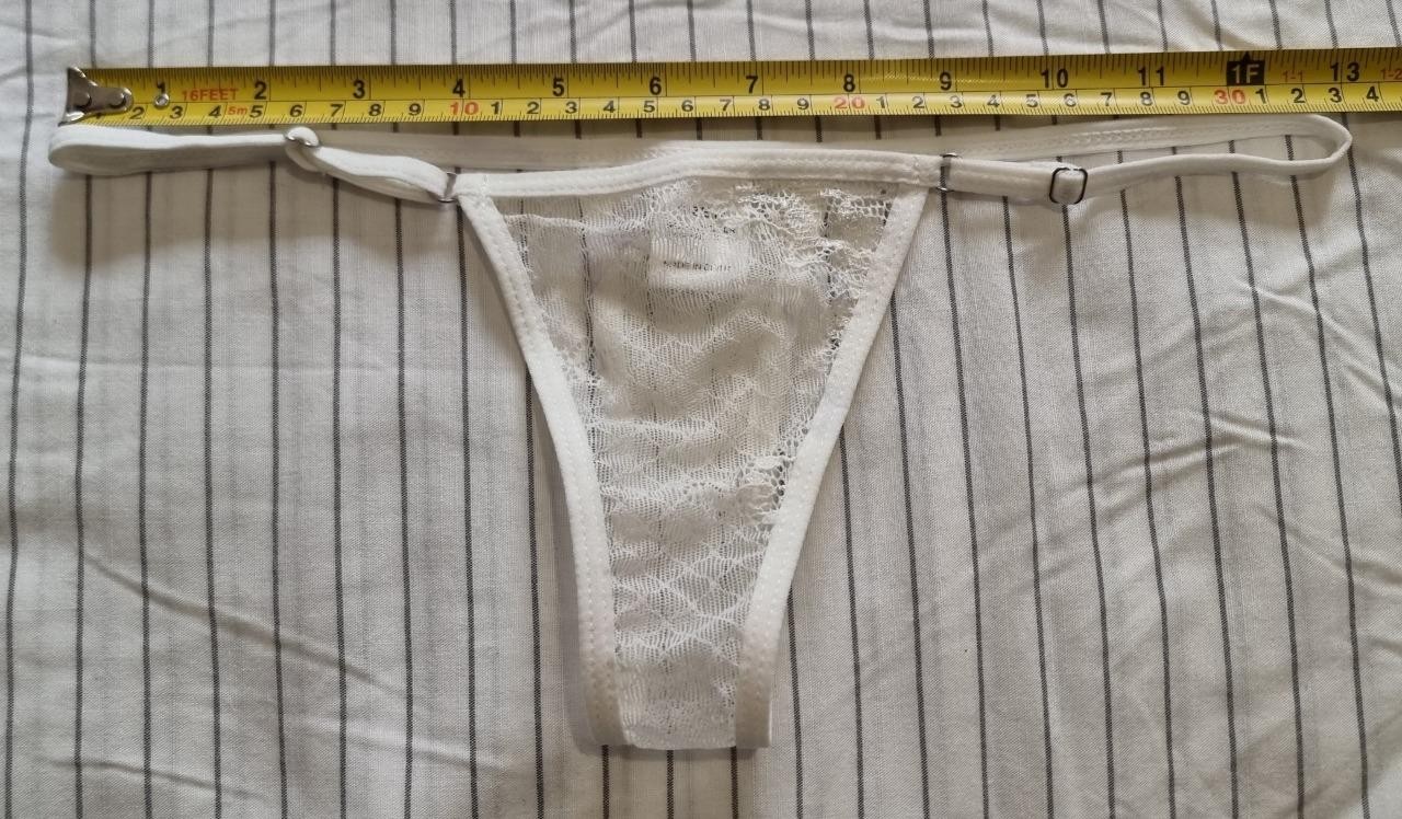 White G-String Panties Size M Free Post in Australia