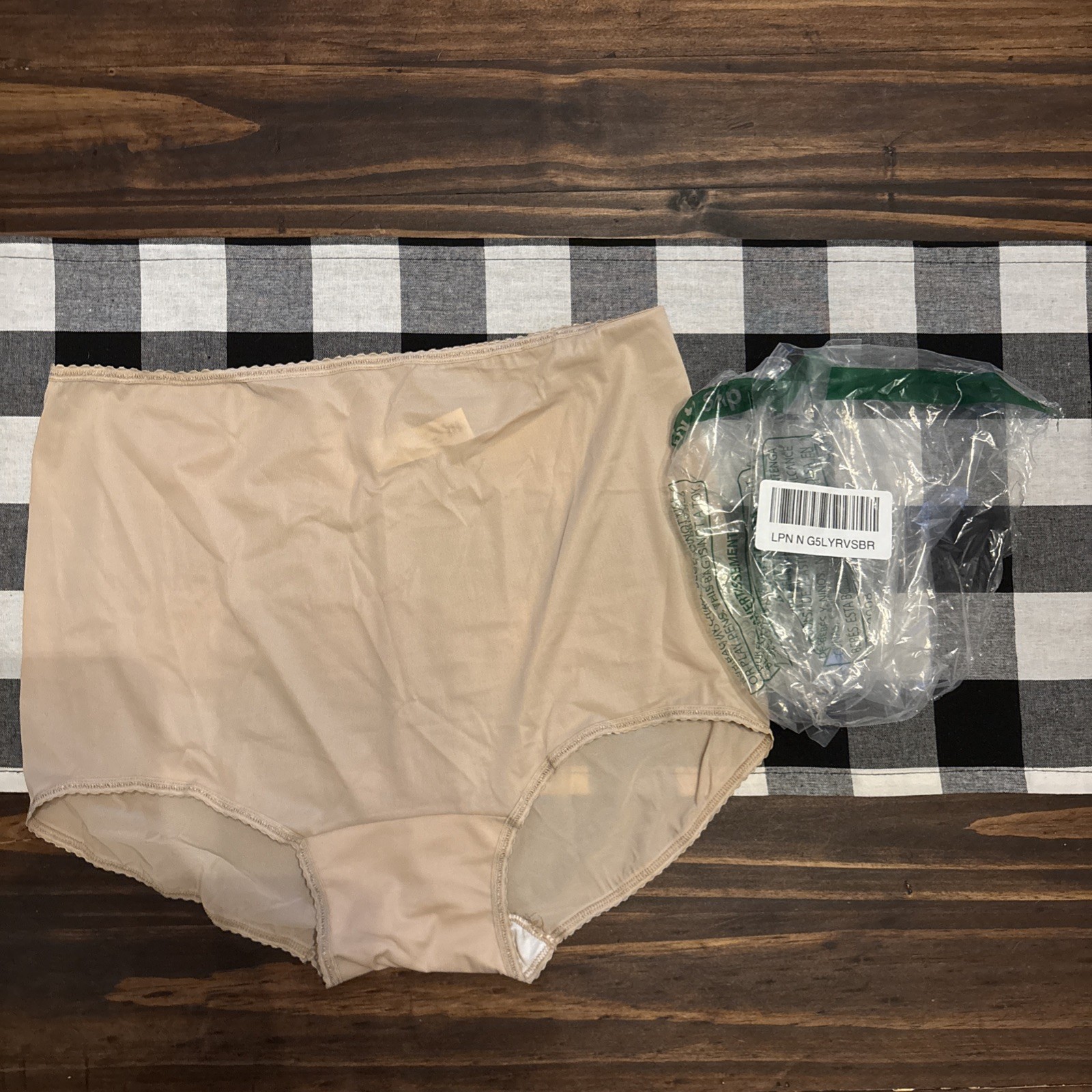 Bali Full Coverage 3xl Beige Panties Vintage Style