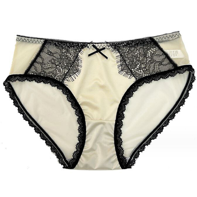 1 or 5 Pack Lot Womens Vintage Lace Satin Panties Underwear Sheer Brief Lingerie