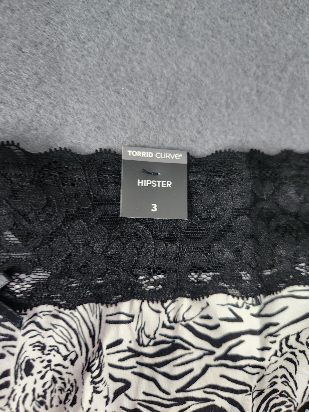 NWT 2 Pair Torrid Mid-Rise Cotton Hipster Lace Trim Panty 3X Tiger Polka Dot