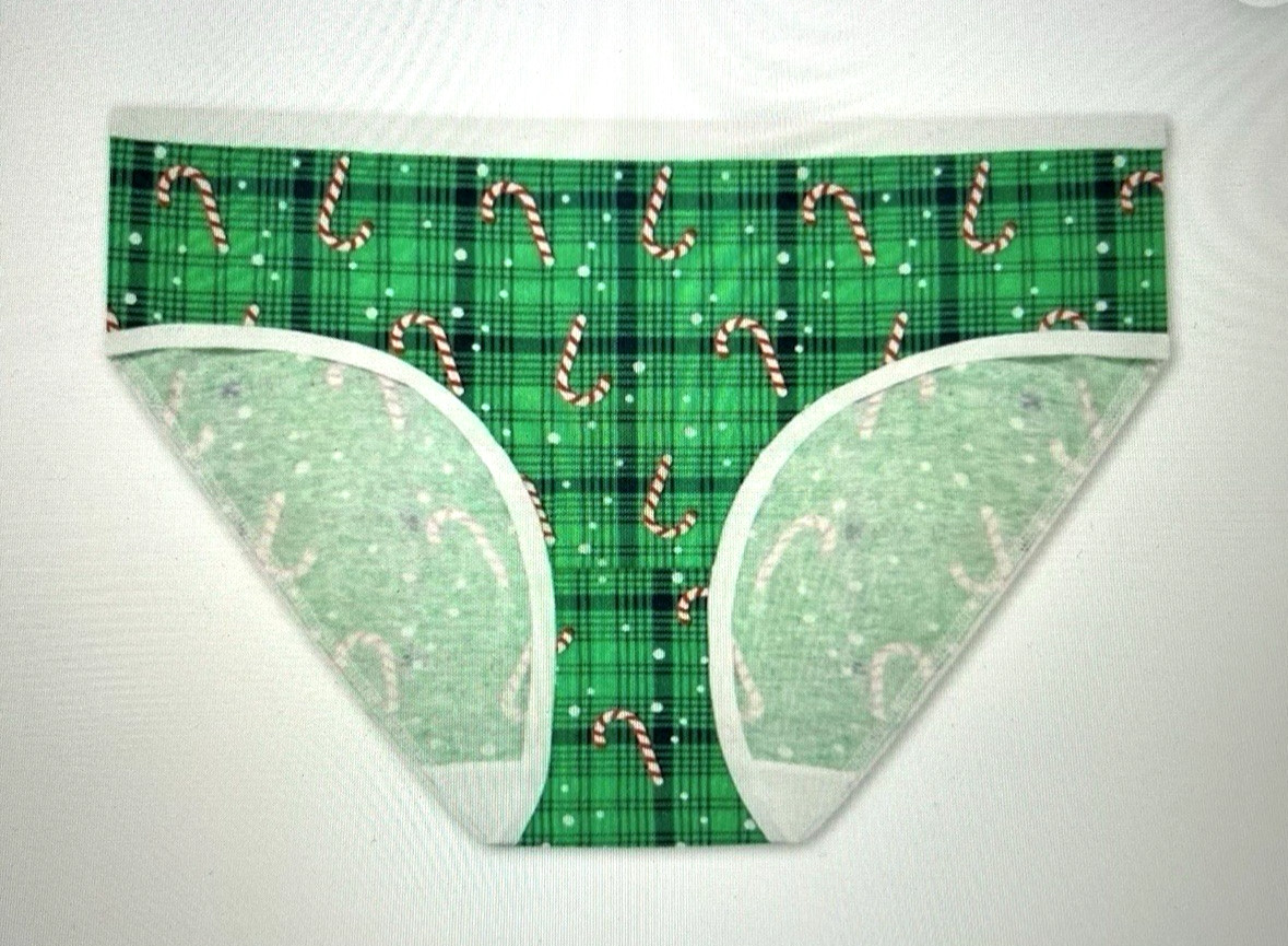 NIB~HOLIDAY TIME Christmas Hipster Underwear~ 7 Pack Women size S (8-10) Panties
