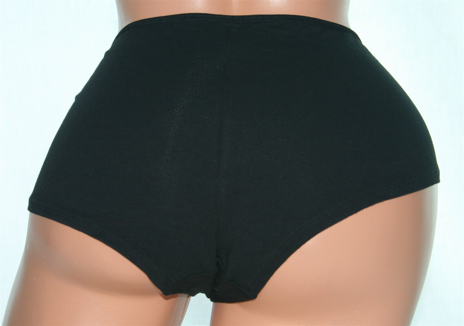 Solid Midnight Black Plus Size Bikini Panty that is Slightly Soft Size 50/52