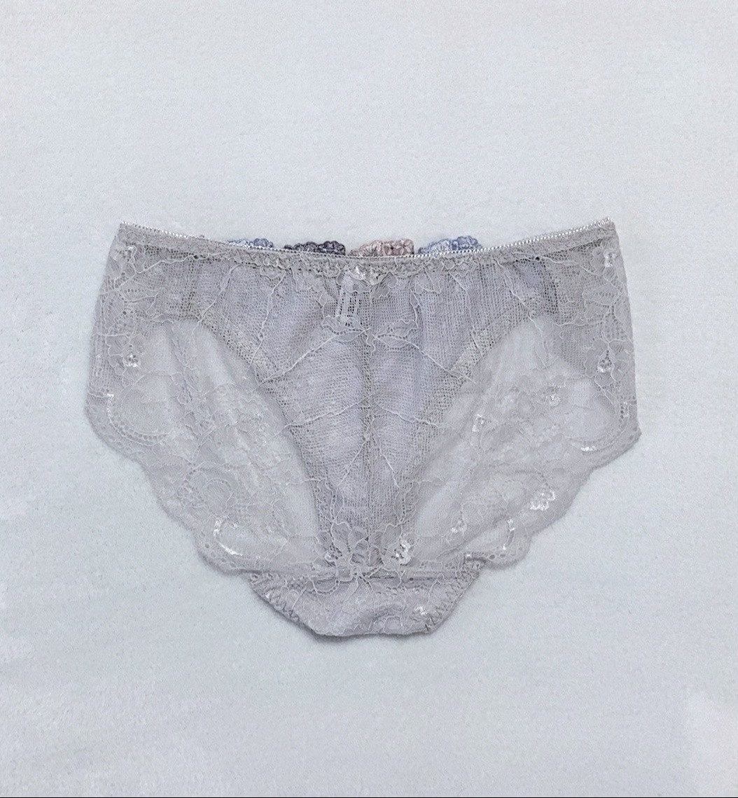 Free Shipping! US-S/JP-LL Japanese Brand Floral Embroidered Sexy Lace Panties