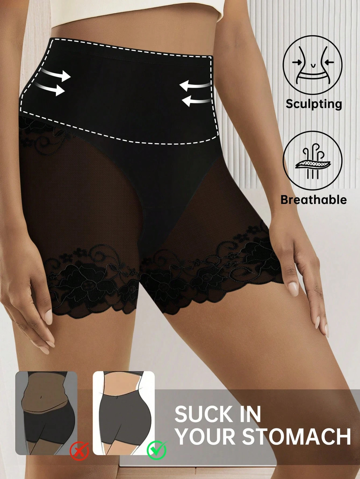 Elegant Ladies High Waist Underwear Plus Size 0XL 4XL, Soft Cheap24
