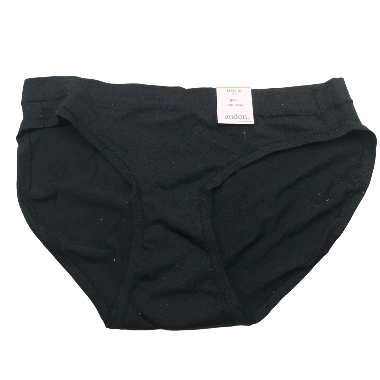 Auden Women’s Size Medium 8-10 Comfort Bikini Panty Black New With Tags