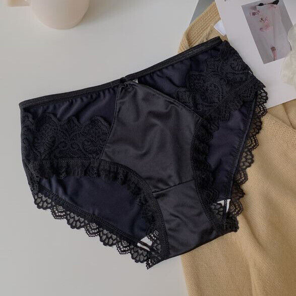 1/5 Pcs Lot Sexy Womens Satin Panties Brief Lace String Bikinis Lingeries Undies