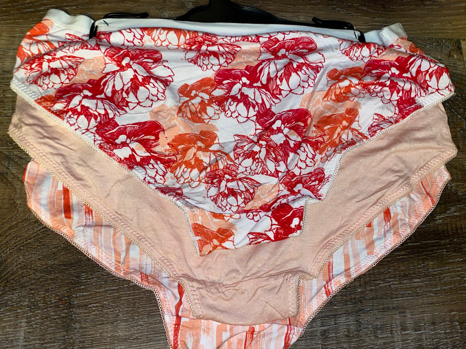Carrie Amber ~ Womens Cheeky Bikini Underwear Panties Rayon Blend 3-Pair ~ 1X
