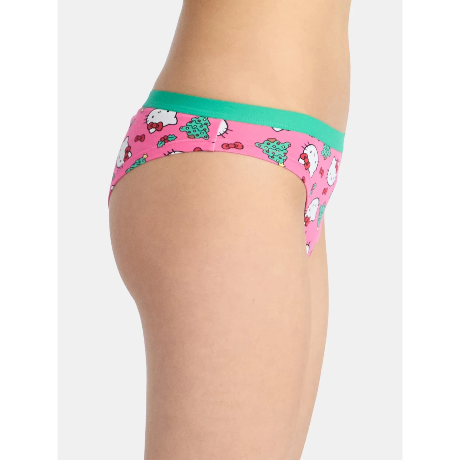 Hello Kitty Women’s Christmas Cheeky Panties, 3-Pack Size L(12-14)