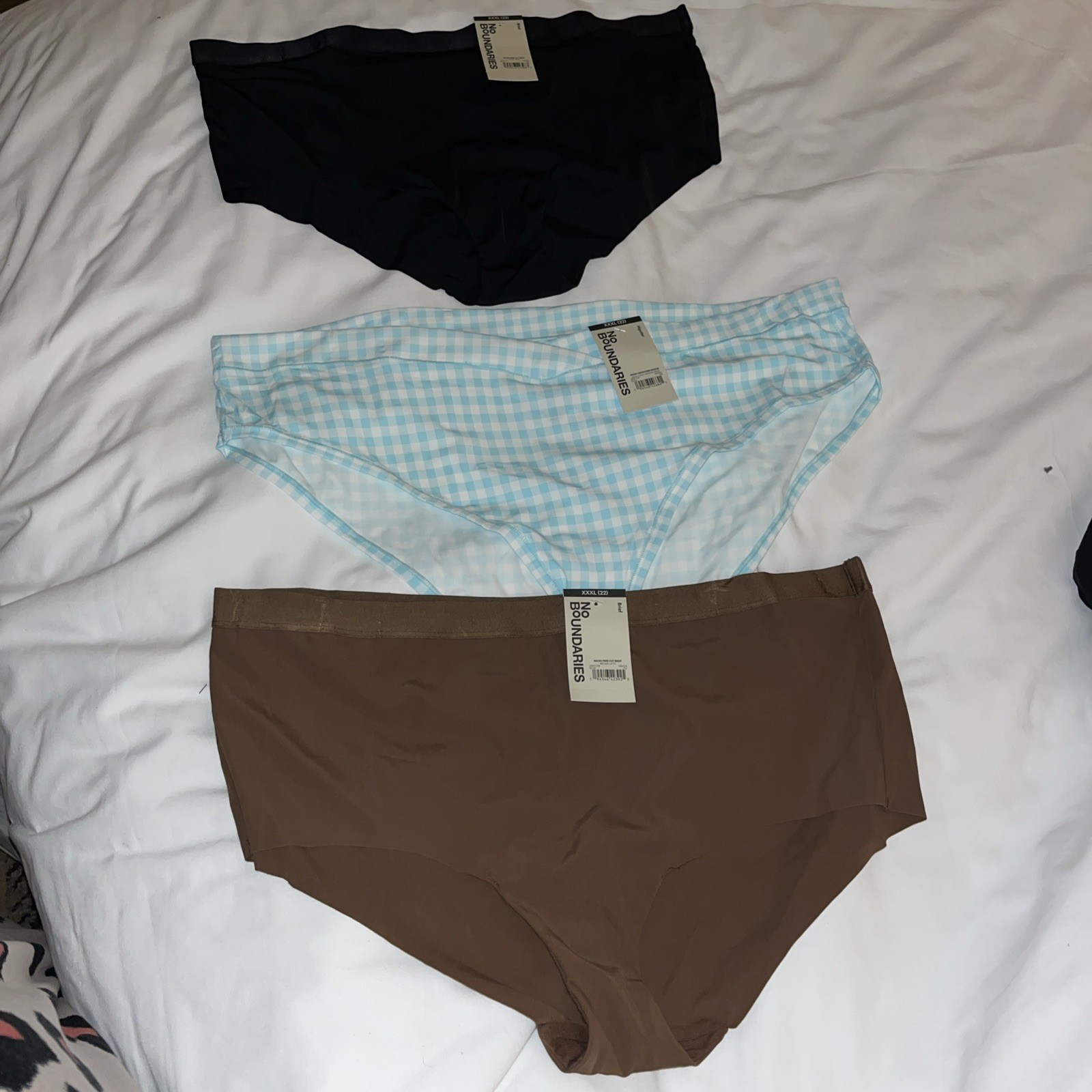 3 Pairs No Boundaries Briefs /hipster Panties Sz XXXL 22 sexy BB Bro Seamless