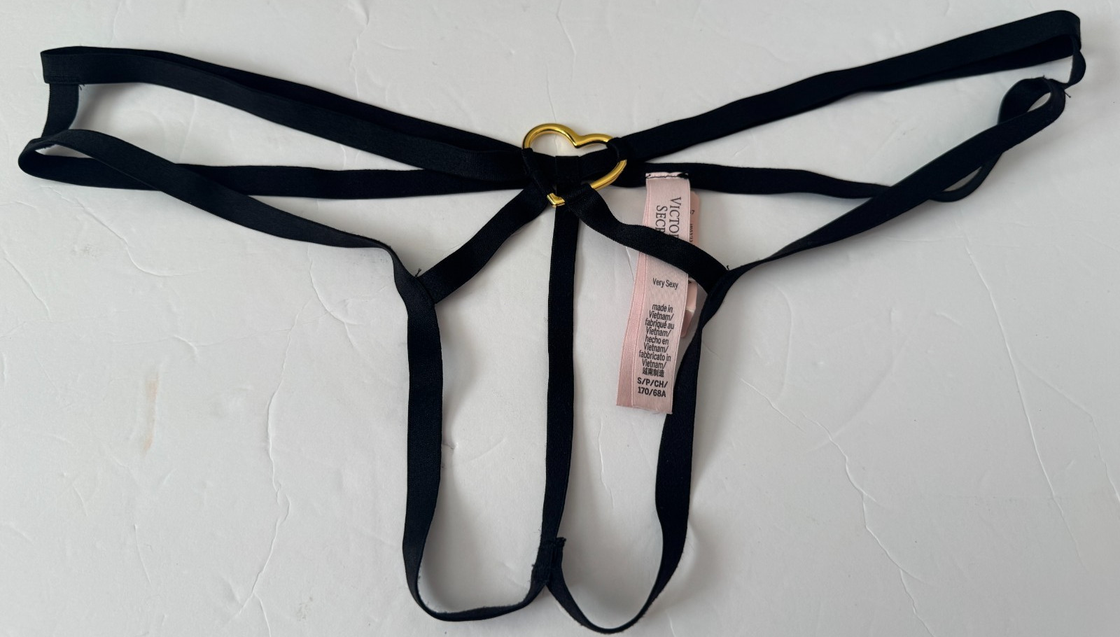 Victoria’s Secret Very Strappy V String Size S/P NWT Heart