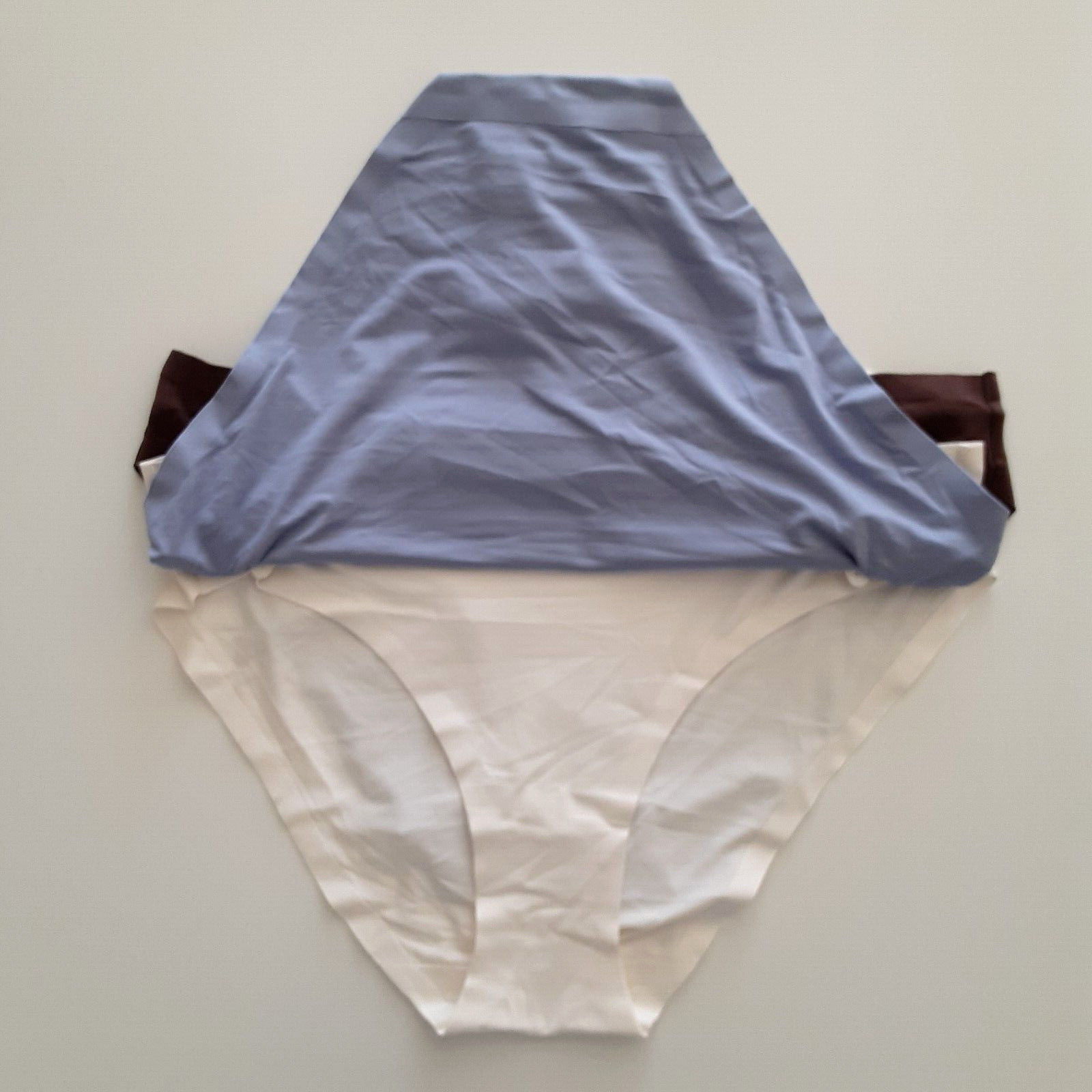 Tranquil & True Womens Size 1X Bikini Underwear Microfiber Purple Ivory 3 Pack