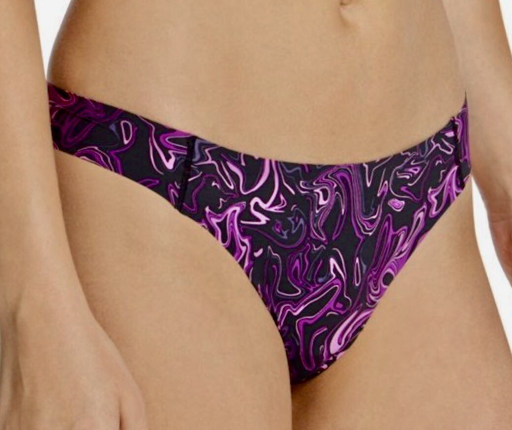 MAIDENFORM Flawless No Line Look Black Thong Panty Underwear Womens S M L XL 2XL