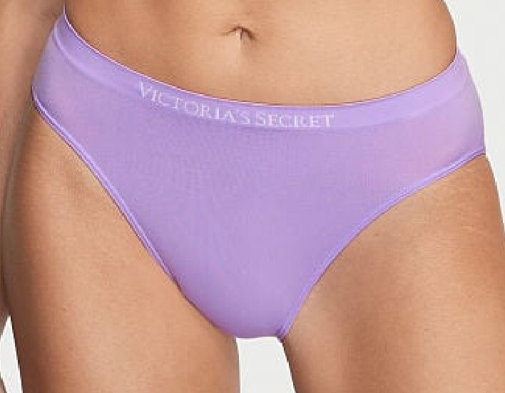 M Heather SEAMLESS NO SHOW FULLCOVER Victorias Secret High Leg Waist Brief Panty
