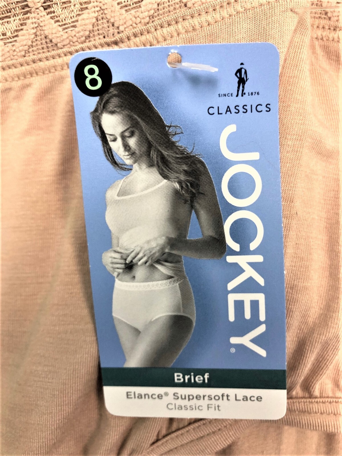 Jockey Elance Supersoft Lace Women’s Modal Stretch Classic Fit Briefs 3 Pack NWT