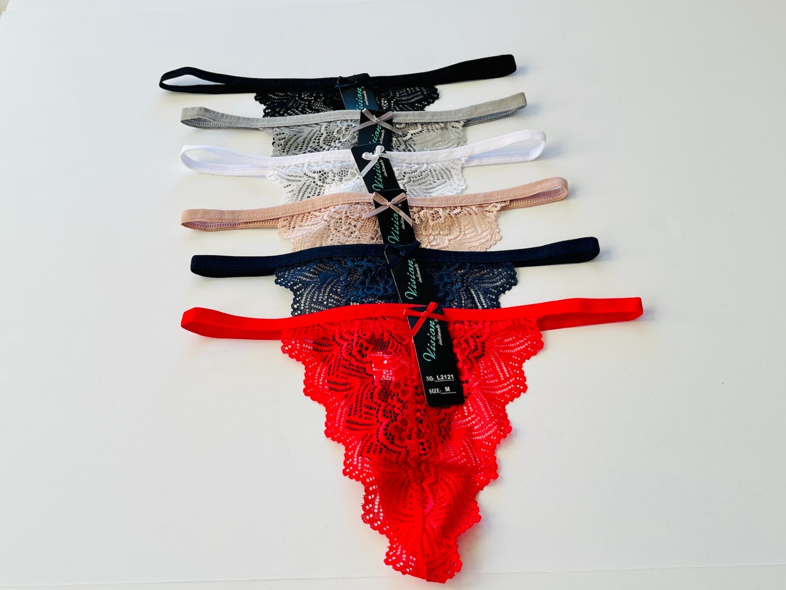 6-12 Women Lace Thongs G-string Brief Lingerie Underwear Panties T-Back 21 S-4XL