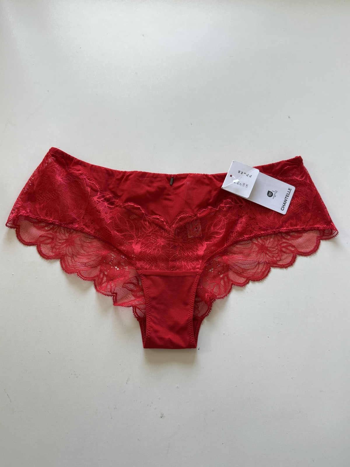 NWT Chantelle Womens Sz XL Midnight Flowers Hipster Underwear Panty Scarlet 12N4