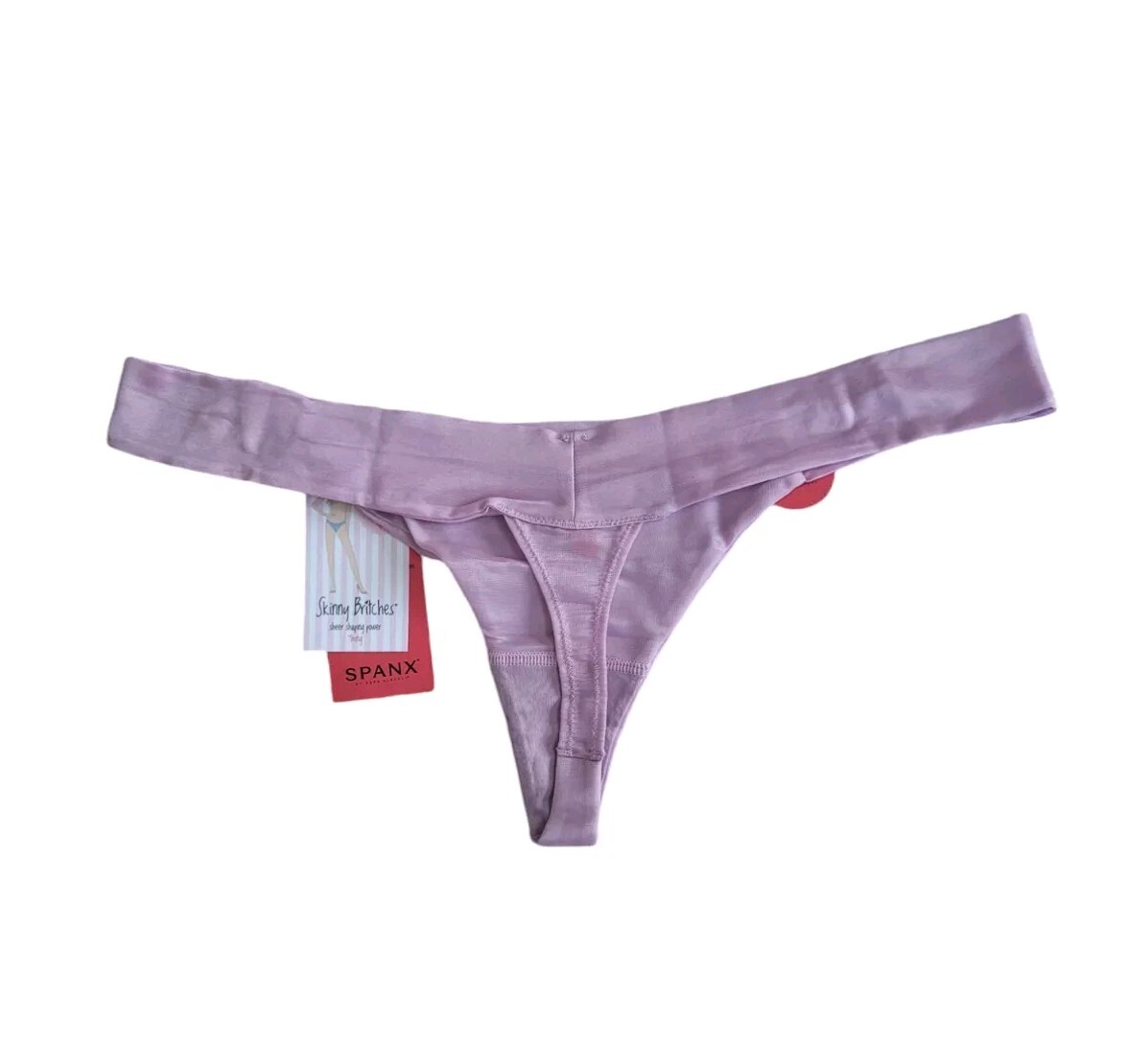 New SPANX By Sara Blakely S/M Pale Iris Skinny Britches Everyday Thong Panty