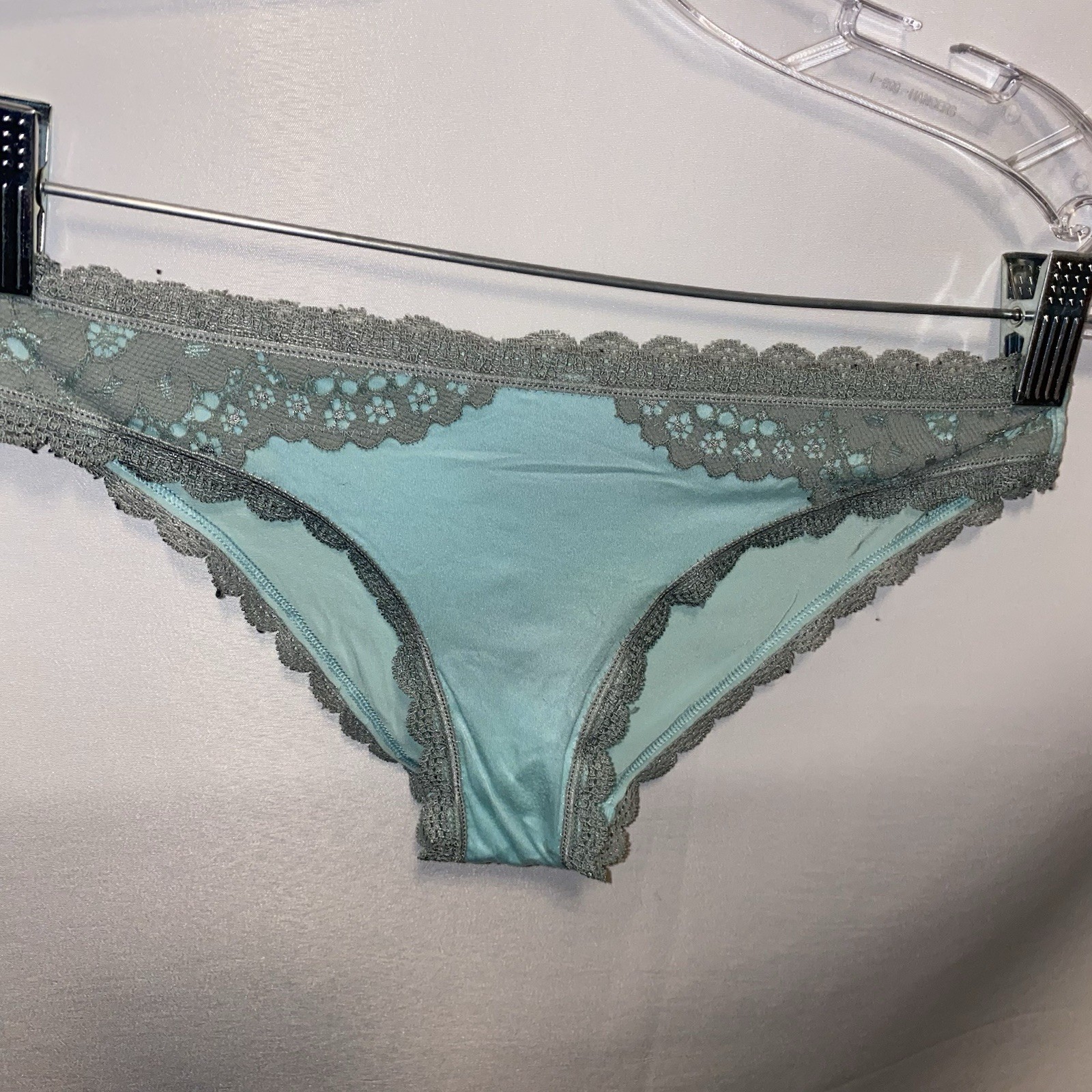 Victoria Secret Body By Victoria Cheekini Tanga Blue Panty XS