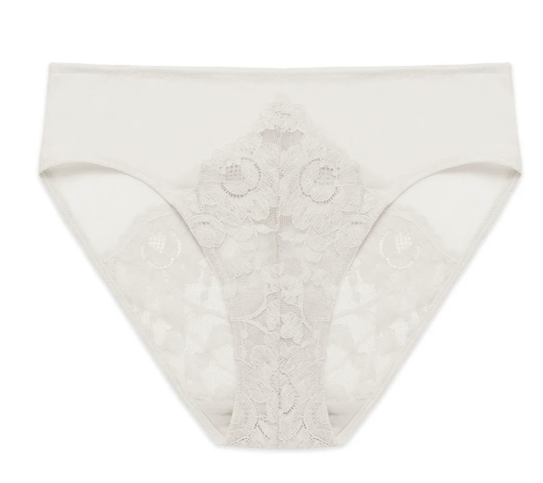 Natori LARGE Peony Hipster Panty NWOT 776327 Light Ivory