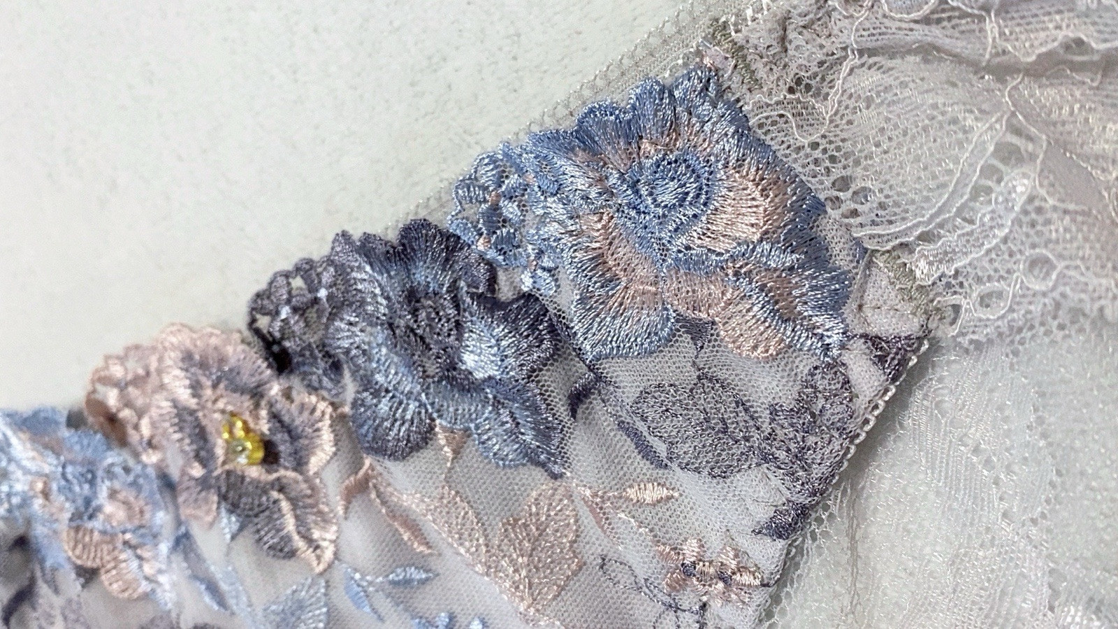 Free Shipping! US-S/JP-LL Japanese Brand Floral Embroidered Sexy Lace Panties