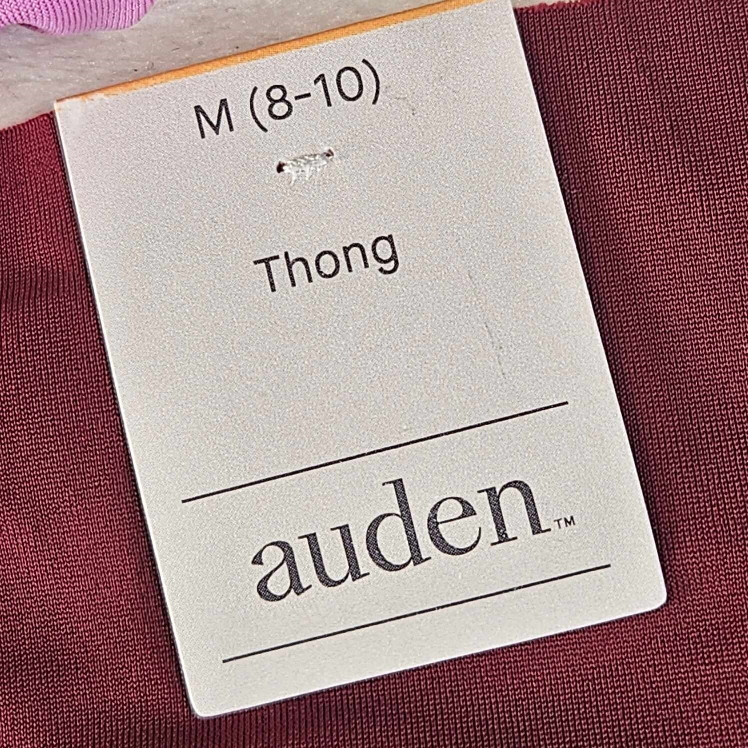 Auden 6pk Laser Cut Thong with Lace Back Underwear Women Medium Stretch Red/Pink