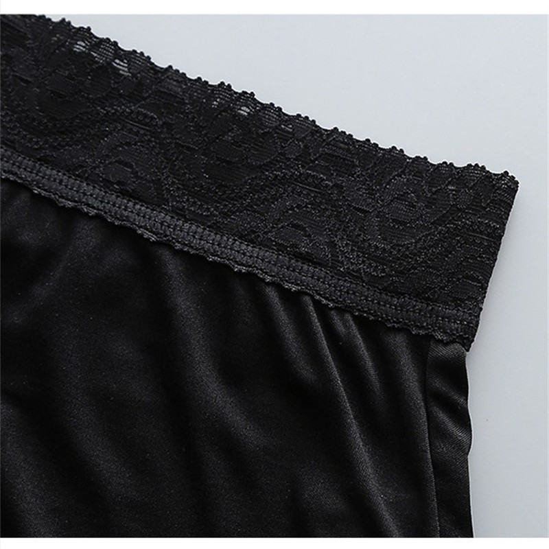6 Pair Women 100%silk Double Knitted Waist Briefs Panties Underwear Bikini Lace