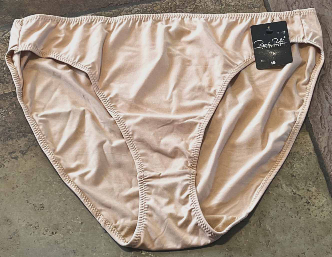424 Rene Rofe 10/3XL Nude Smooth Seamless Bikini Panty NWT Discontinued #2409