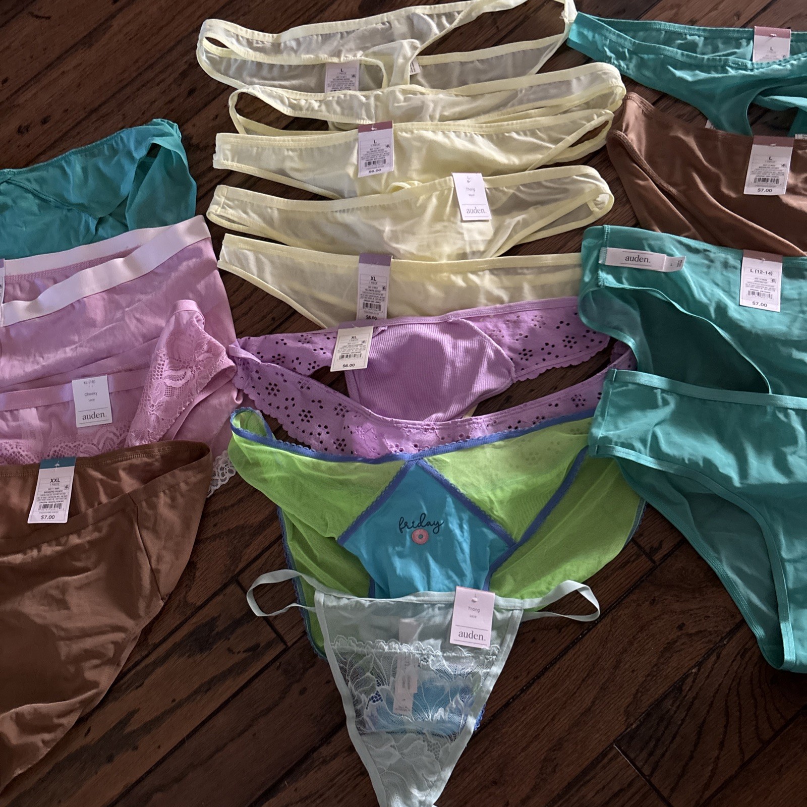16 Pairs Of Panties. XLg & Larges. Auden Is The Brand. Selling As A Bundle.