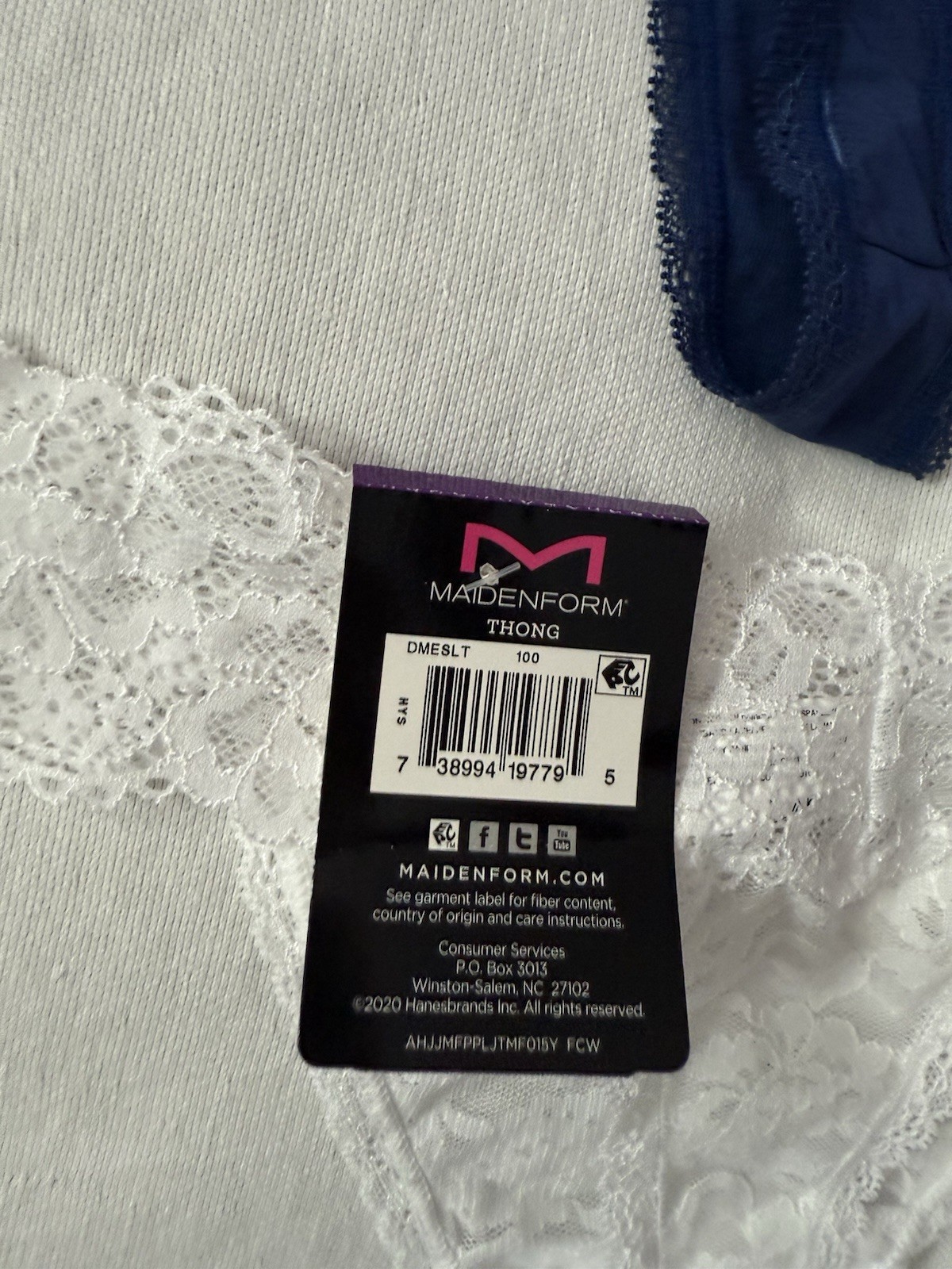NEW Maidenform Luxurious Lace Thong Women’s 2XLARGE 9 MultiColor DMESLT 2 Pair
