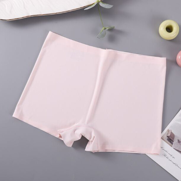 3 Packs Womens Seamless Boy Shorts Ice Silky Boxer Shorts Panties Underwear