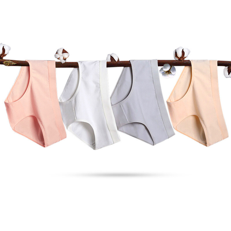 Lady Cotton Smooth Panty Briefs Antibacterial Breathable Lingeries Knickers Soft