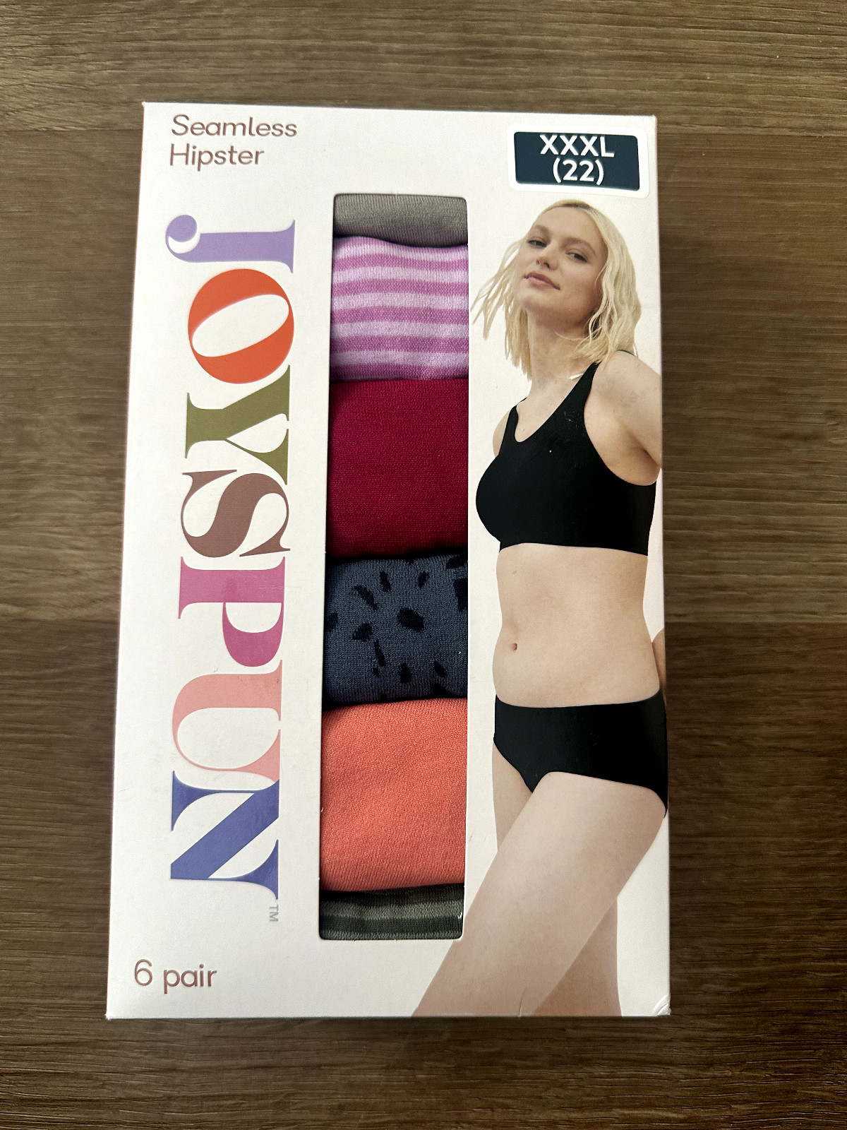 Joyspun Hipster Seamless Soft Fabric Stretch Waistband Multicolor XXXL 20 6ct