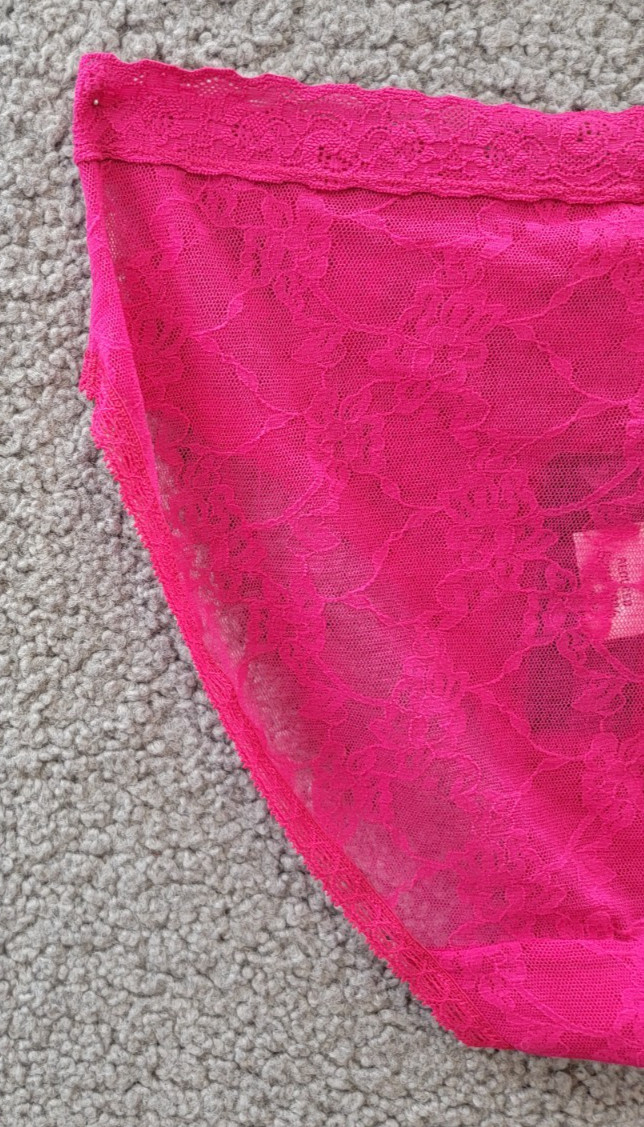 Natori Bliss Allure One Lace Girl Brief Women’s One Size Primrose Elastic Waist~