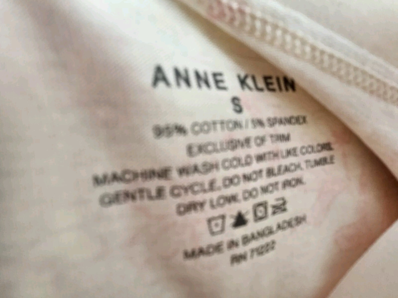 ANNE KLEIN 5 Pack Women’s Large Cotton Brief Panties Gray Beige Cream Pink