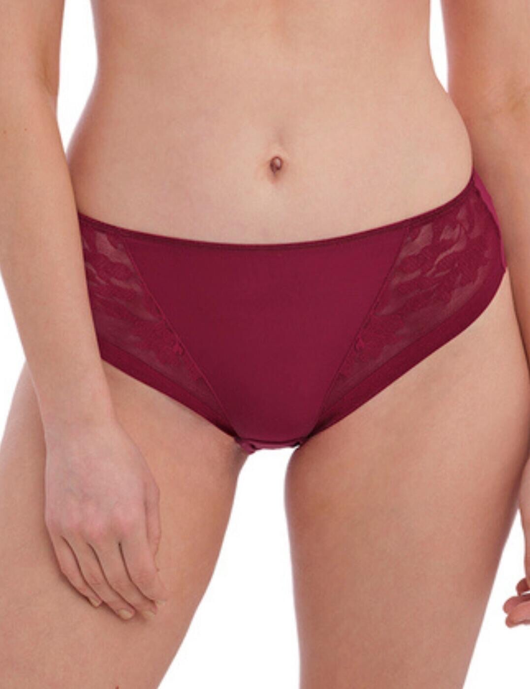 Fantasie Illusion Brief Berry Size XL 16 18 No VPL Mid Rise Knickers 2985 New