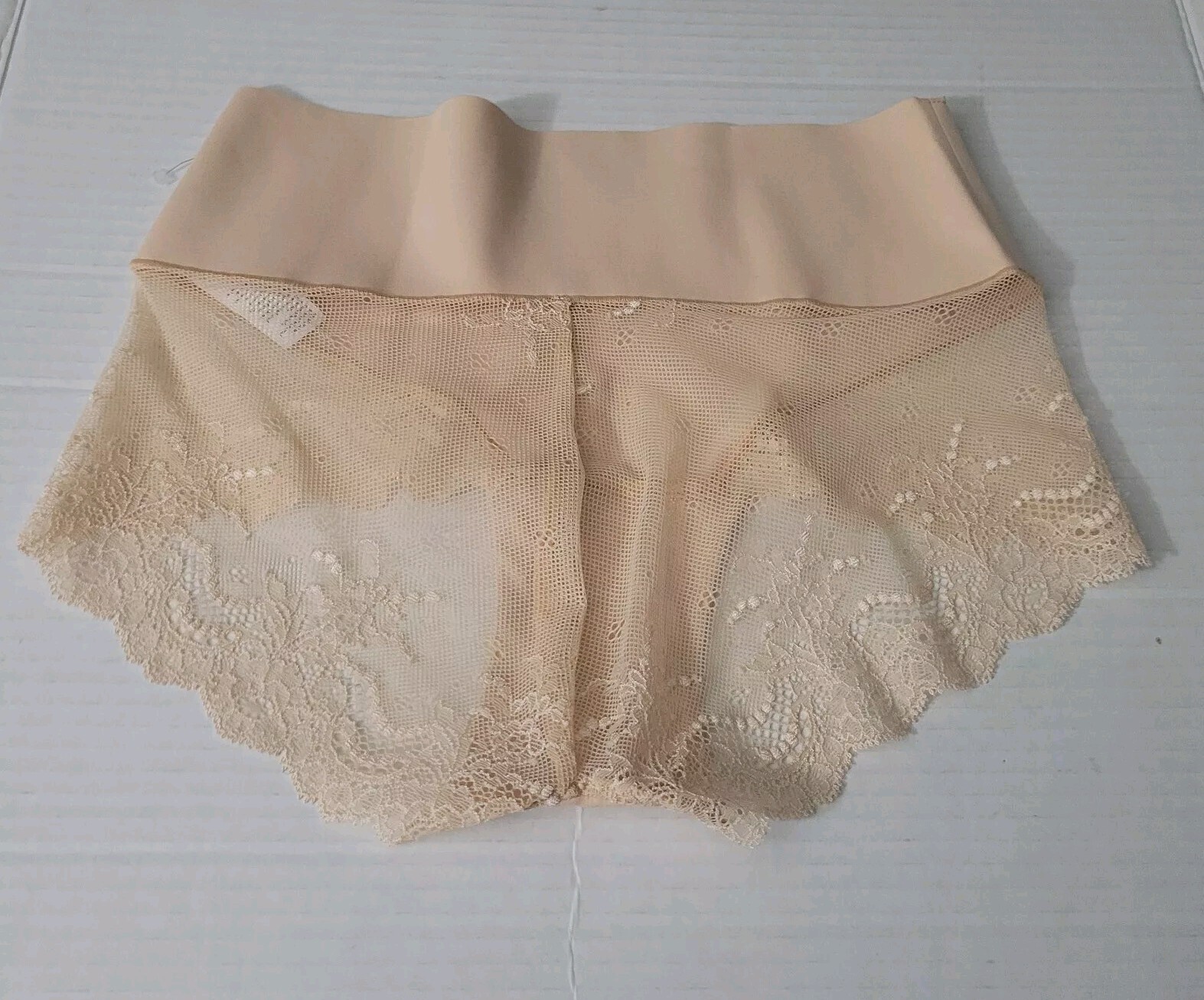SPANX Shapewear Undie-Tectable Lace Hi-Hipster Panty Soft Nude Size XL.