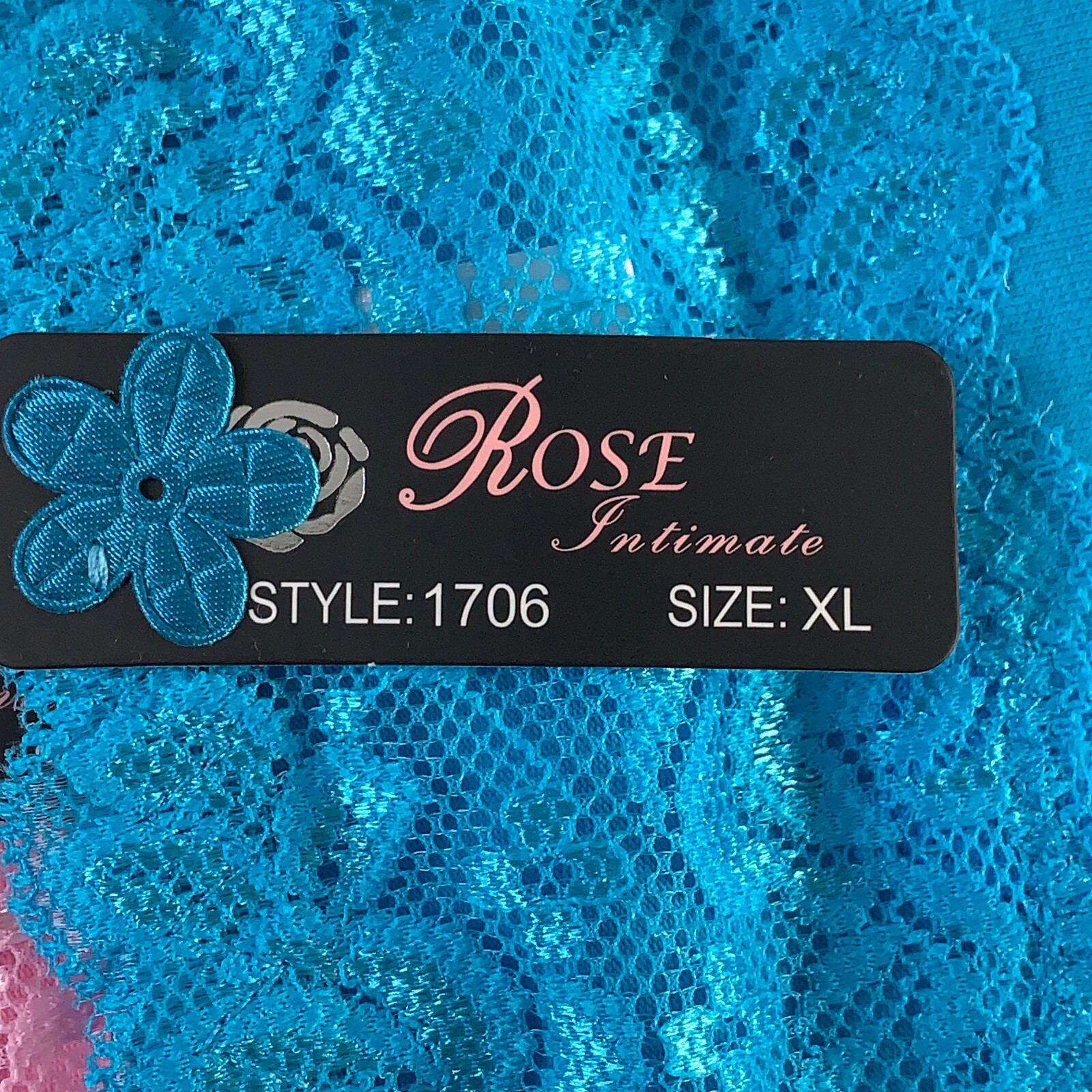 Rose Intimate Women’s Size XL Multicolor 6 Pack Lace Trim Brief Panties NWT