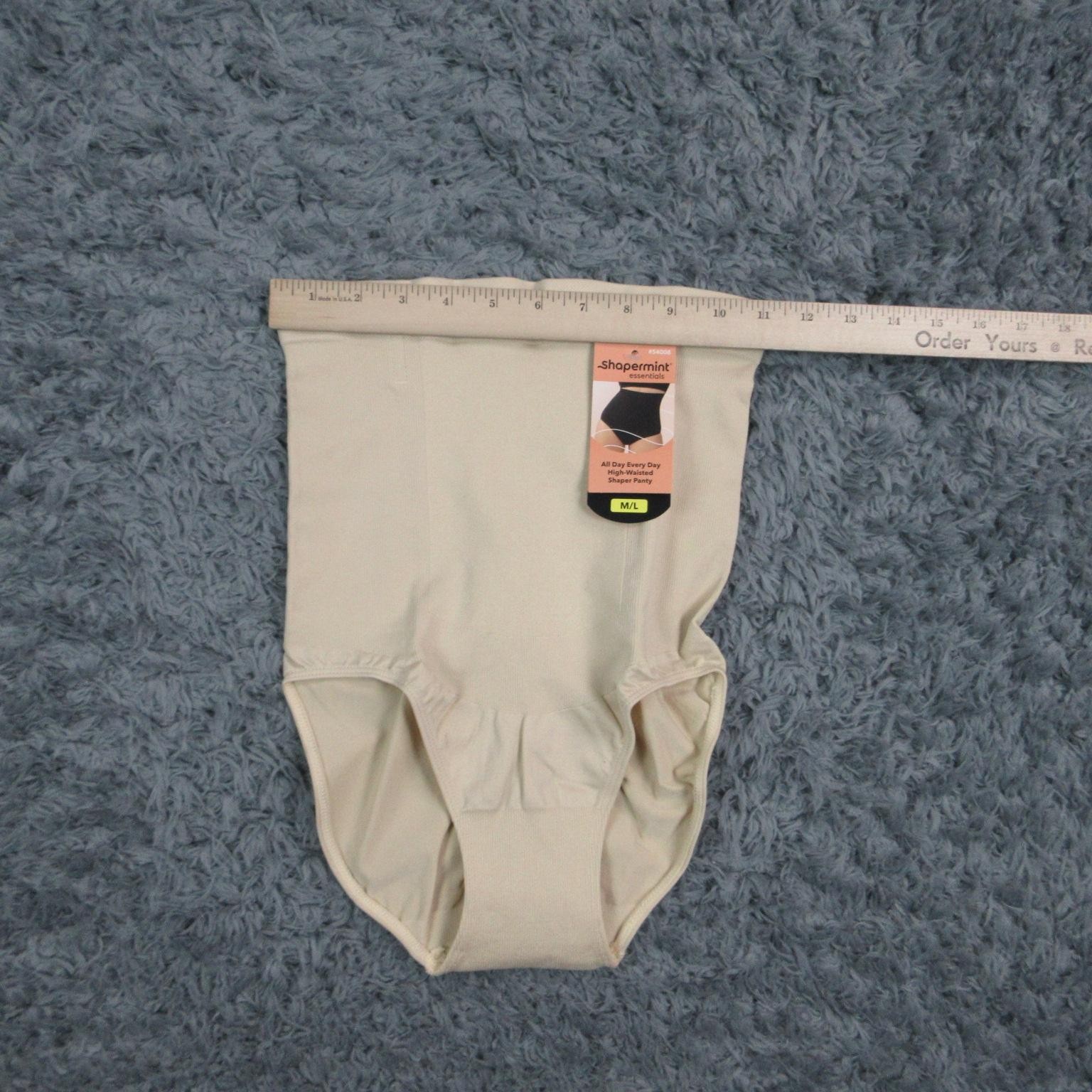Shapermint Essentials Panties Womens M/L Beige High-Waisted Seamless NWT
