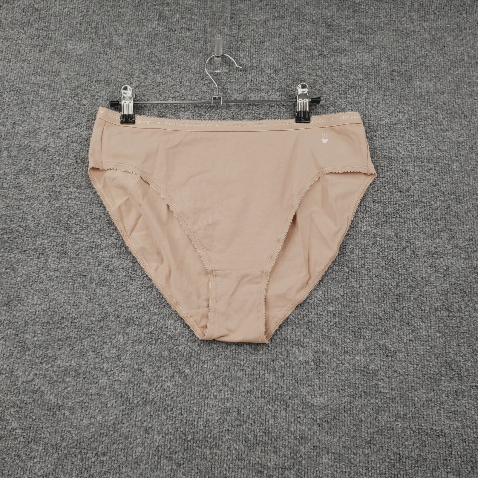 NEW Victorias Secret Panties Womens XL Beige High Leg Brief Lingerie Stretch