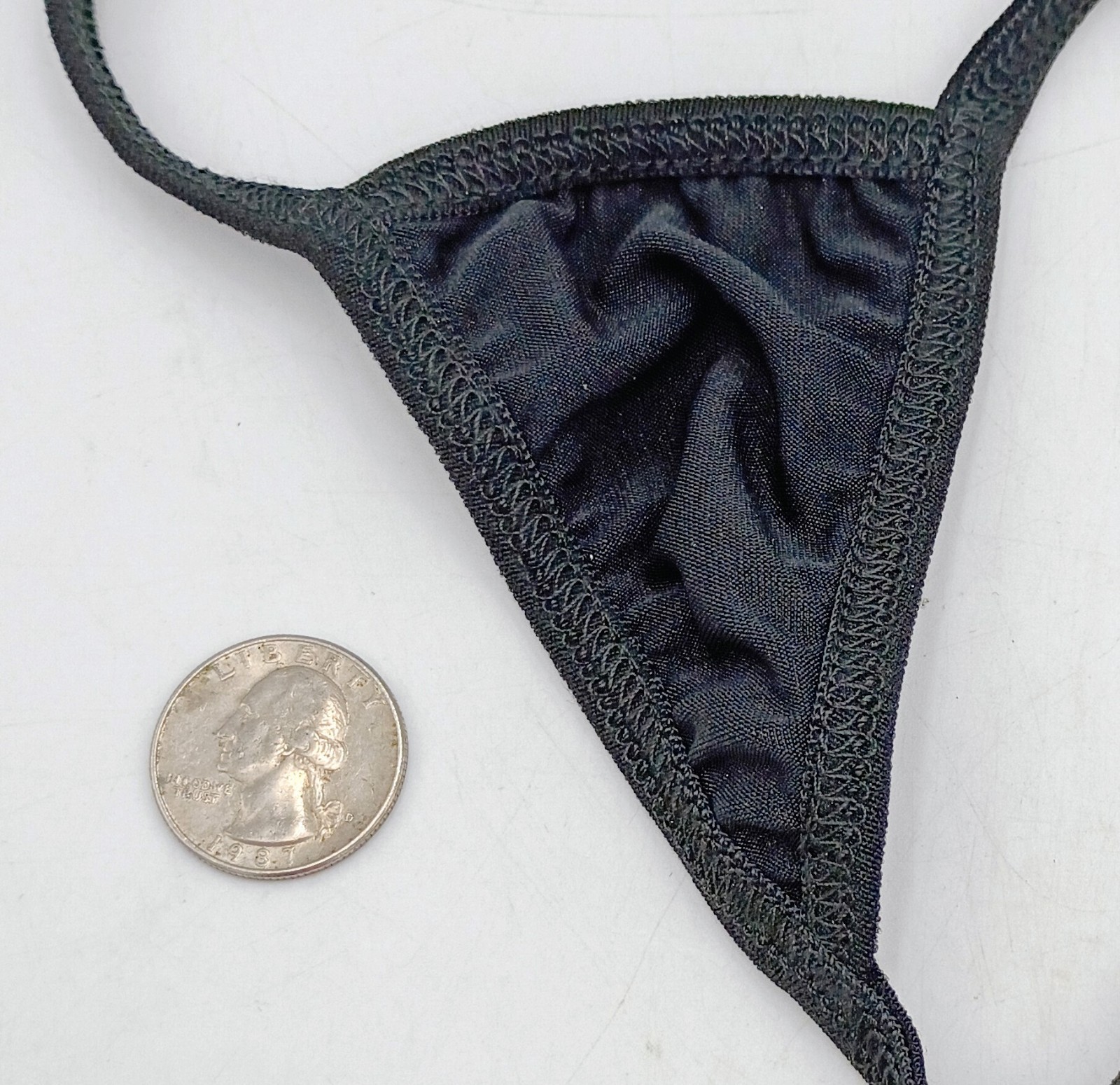 Sexy G String / Thong Low Waist Tiny Panties ” Black ” Ships FREE US Seller