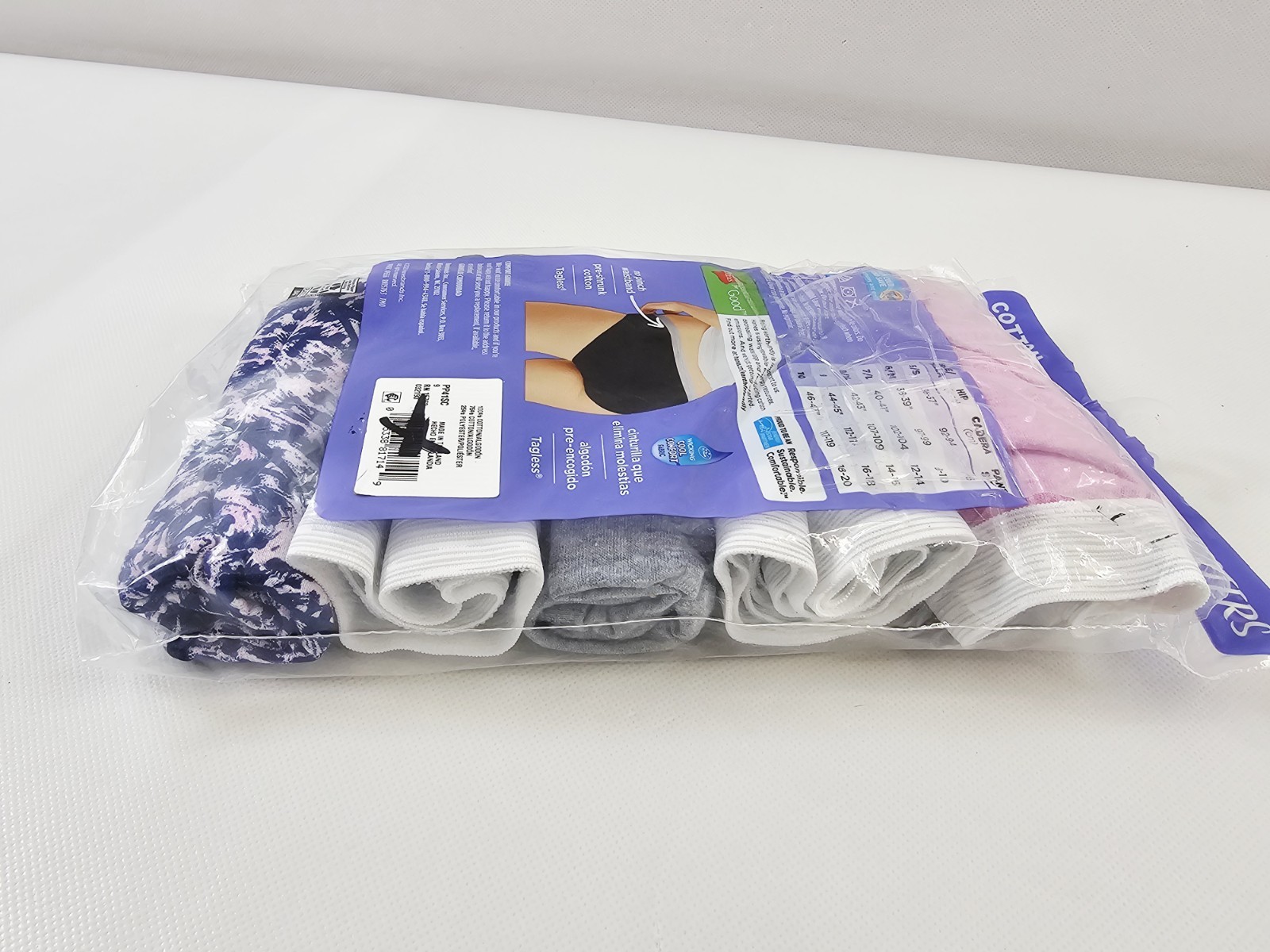 Hanes Women’s 5 Pack Cotton Multicolor Tagless Hipsters Size 9 -12 Pairs New
