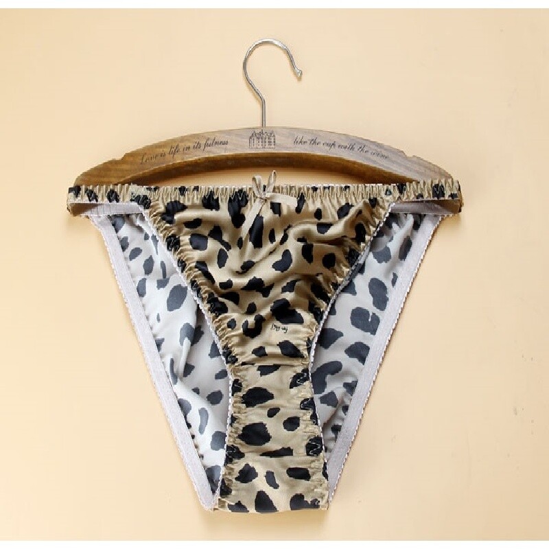 6 Pairs/lot Women’s 100% Silk String Bikini Silk Panties Sexy Bow SIZE: S – XXL