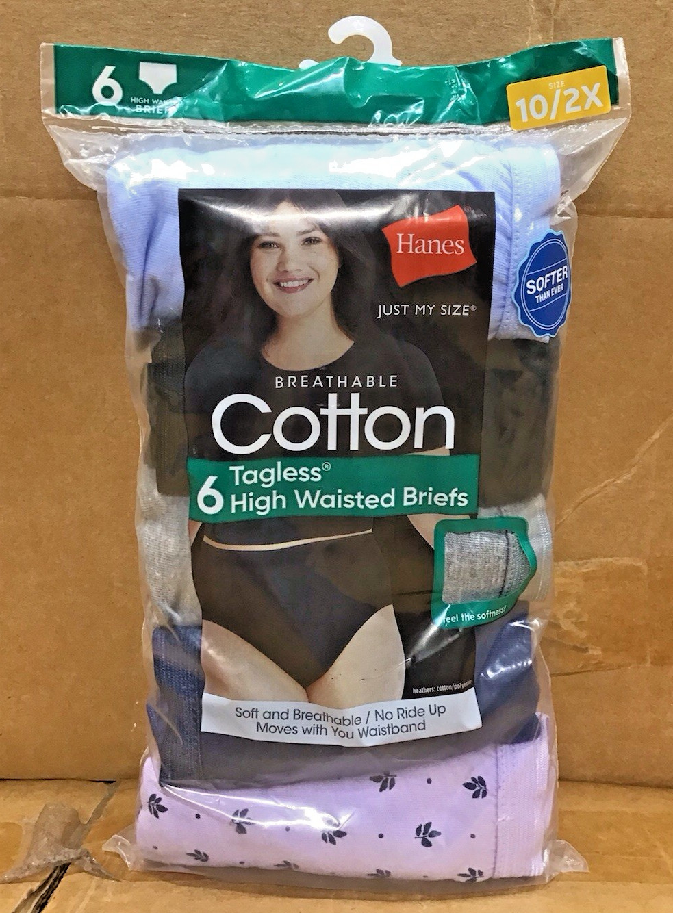 Hanes Breathable Cotton Tagless High Waisted Briefs 6 Pack Underwear A22