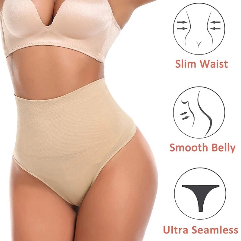 Women Waist Tummy Control Thong Body Shaper Panty Trainer Butt Lifter Shapewear